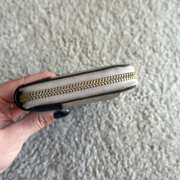 Kate Spade Neda Newbury Lane Zip-Around Wallet Mousfro/Black - Picture 7 of 16